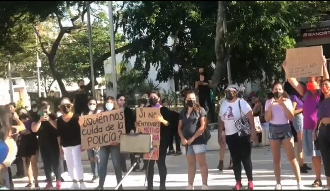 En Cancún Protestan por feminicidios en Tulum y Holbox