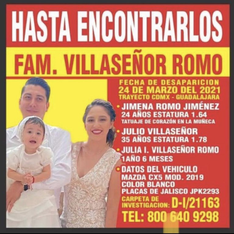 En Jalisco arrestaron a  policías por la desaparición forzada de la familia Villaseñor Romo