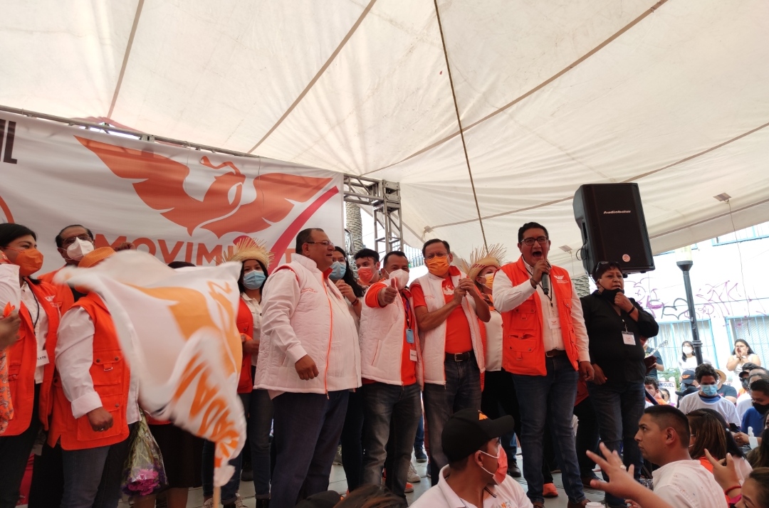 Cierra Jorge Pérez Rodríguez campaña en la explanada de Tlalpan