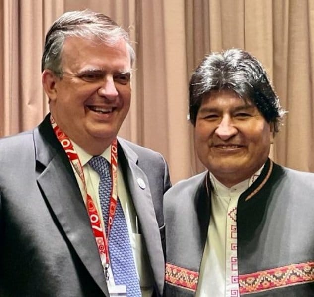 Marcelo Ebrard se reencontró con Evo Morales