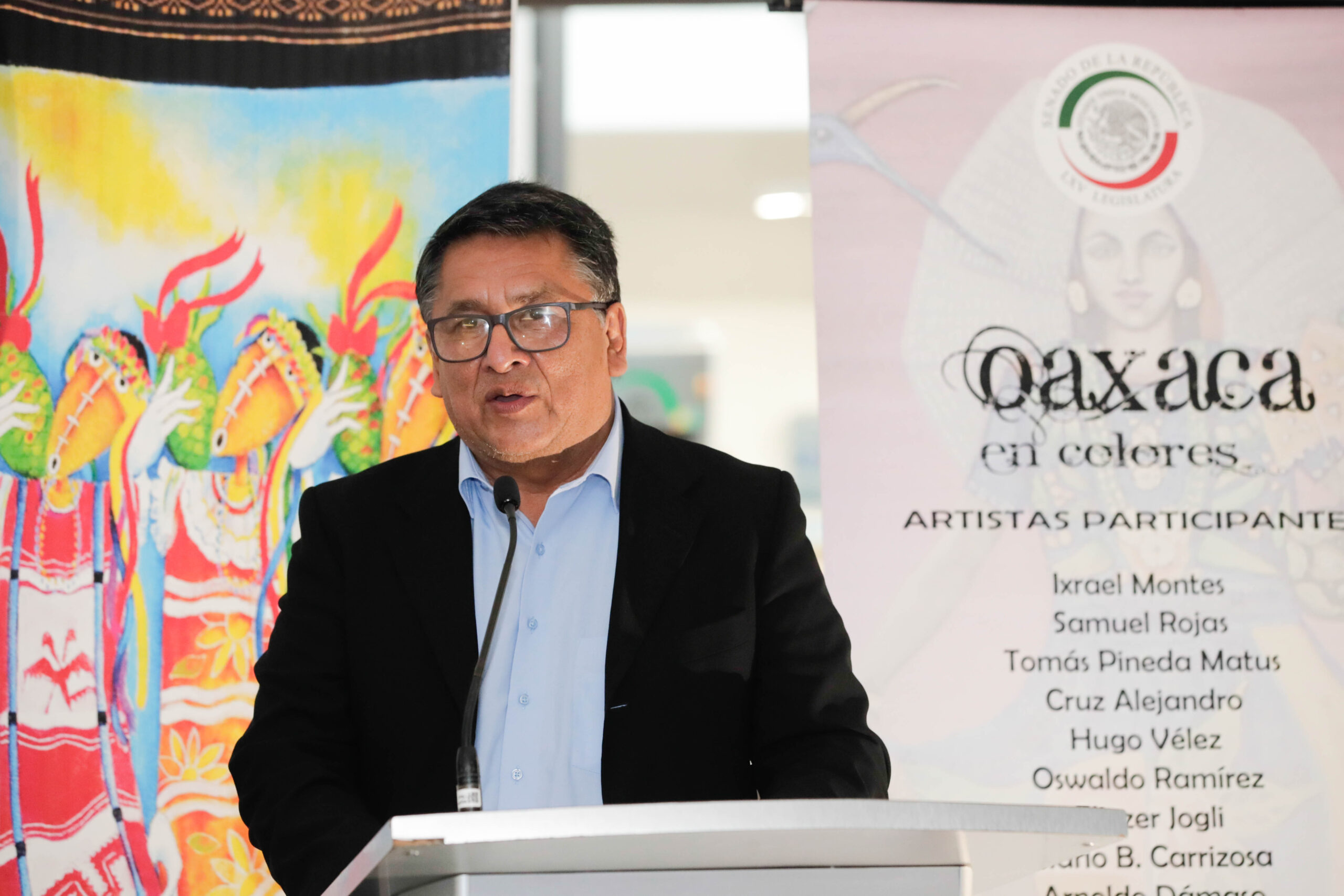 Exhiben “Oaxaca en colores” en el Senado; exposición colectiva de artistas autóctonos