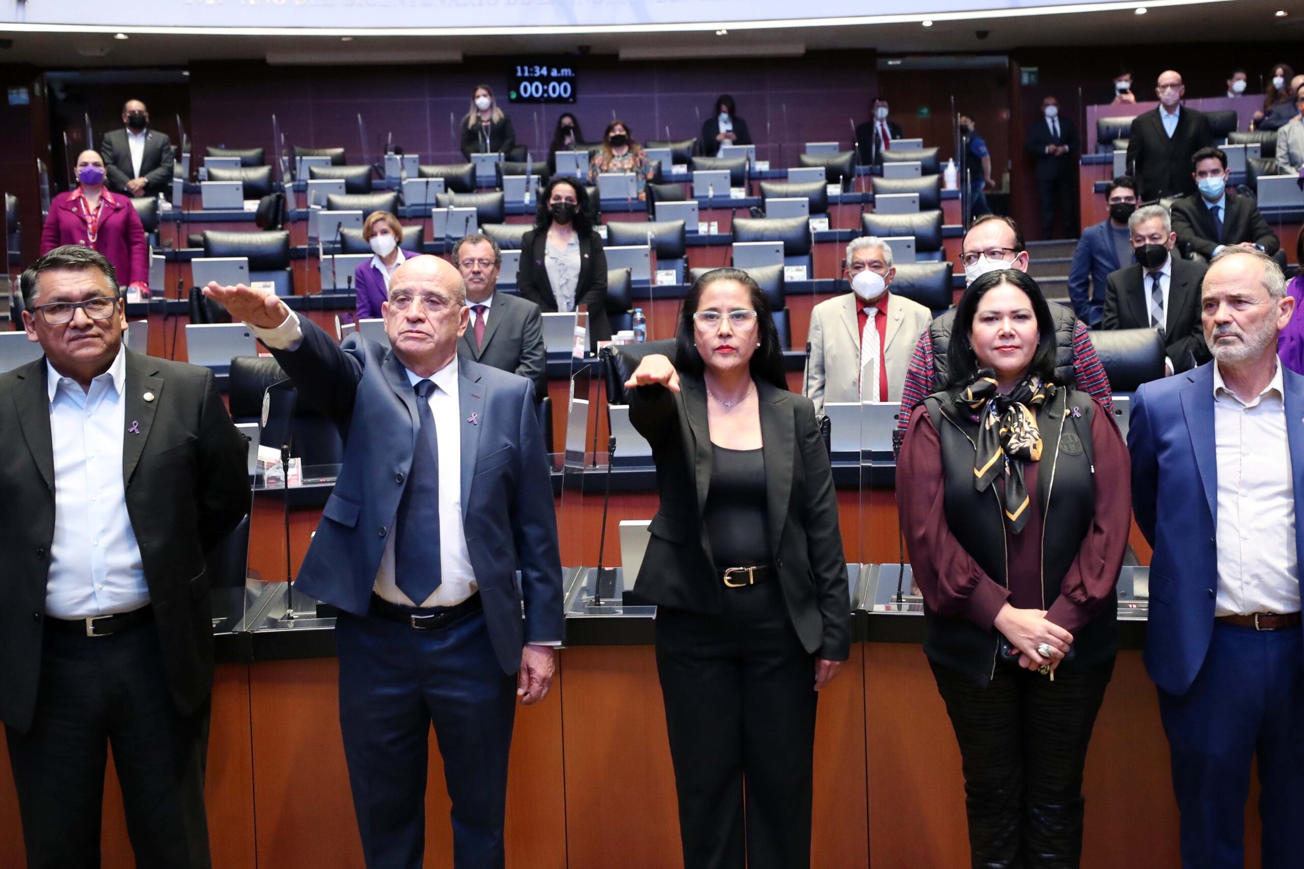 Rinden protesta Adriana Guadalupe Jurado y Rogelio Márquez como senadores de la República