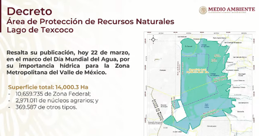Declara AMLO área natural protegida al Lago de Texcoco