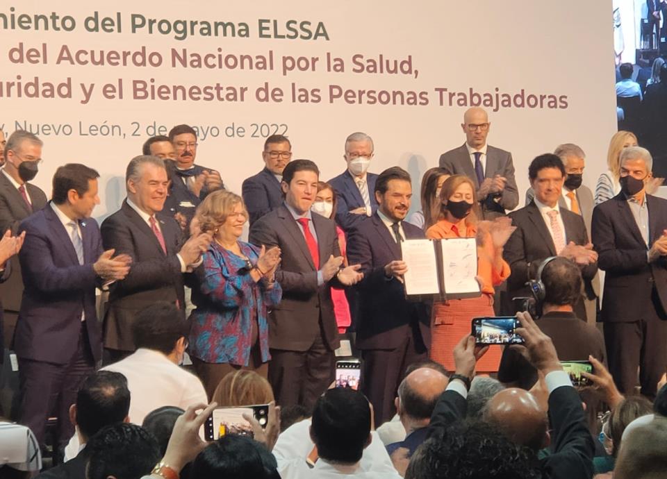 IMSS y Gobierno de Nuevo León presentan Estrategia Entornos Laborales, Seguros y Saludables