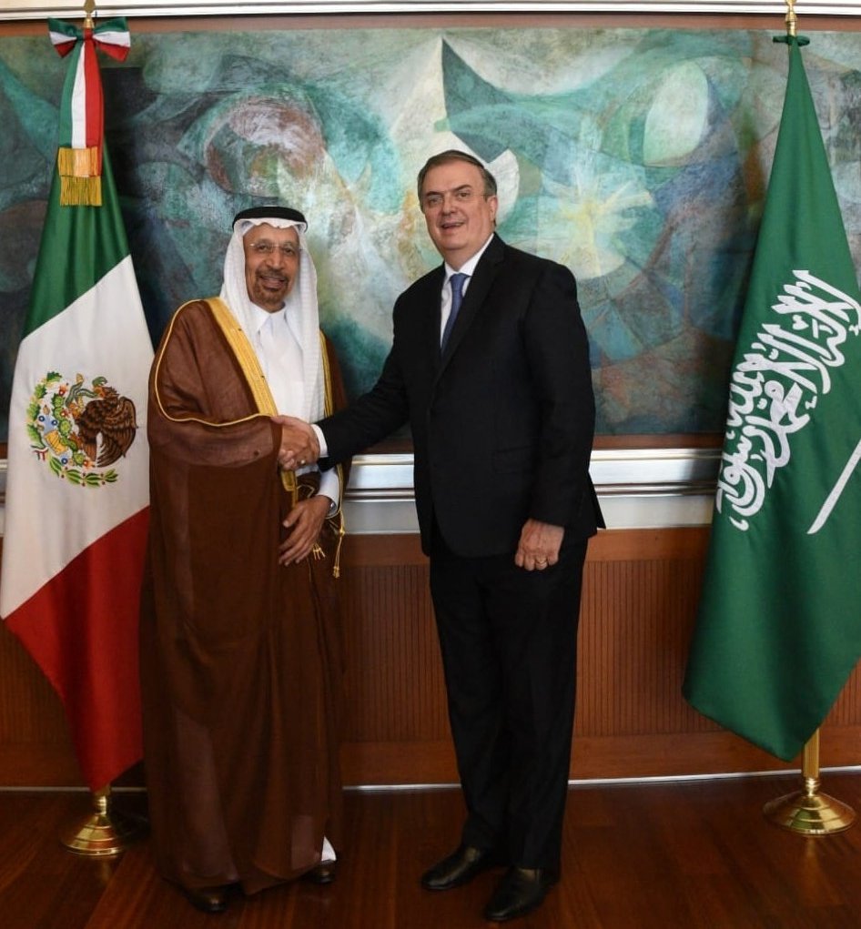 Ebrard recibe a Ministro de Inversión de Arabia Saudita