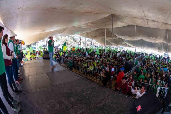 Militantes Verdes en precampaña, se suman al camino de Delfina Gómez