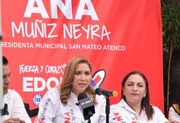 Ana Muñiz Neyra, lista para debatir y presentar propuestas serias en San Mateo Atenco