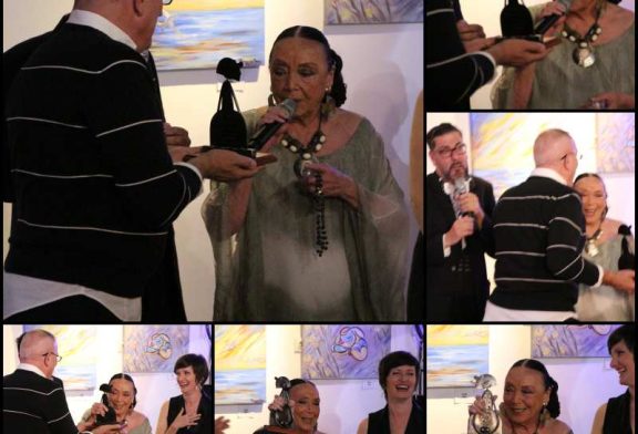 Betty Missiego, Marta Guzman y Eduardo Molero recibieron el Menino Premio Cultural Bulevar 