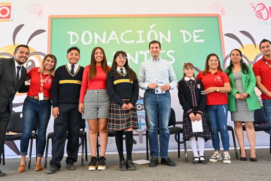 DIF TOLUCA Y OXXO BENEFICIAN CON LENTES A 500 ESTUDIANTES DE TLACHALOYA