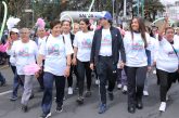 Ejemplar participación de adultos mayores en la caminata del DIF Toluca