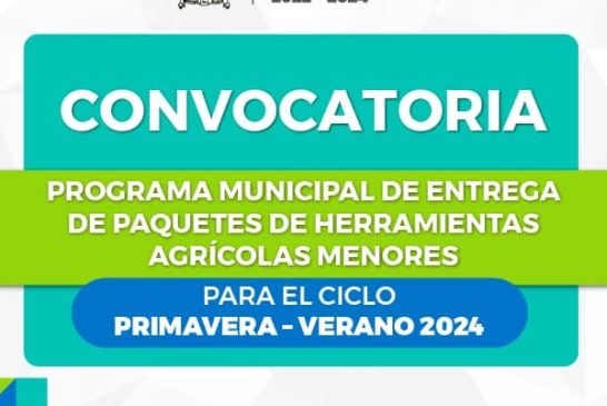 LANZA TOLUCA CONVOCATORIA PARA APOYOS AGRÍCOLAS