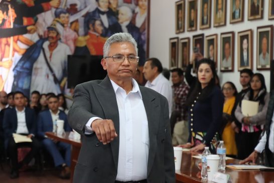 Jonathan Matute Mendoza rinde protesta como nuevo Director de Protección Civil de Zinacantepec