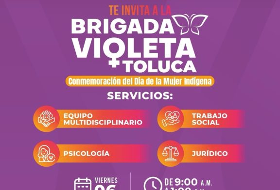 Brigada Violeta llegará a Zona Norte de Toluca