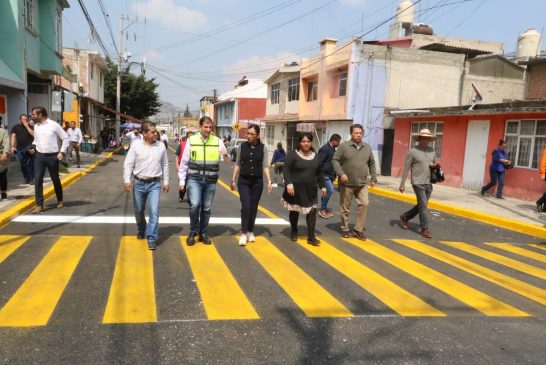 Sin detenerse la rehabilitación de calles en Toluca