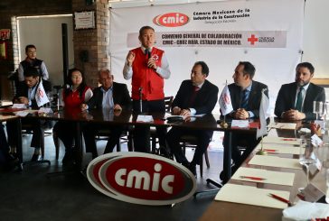 Sellan CMIC, Delegación Estado de México y Cruz Roja Toluca, importante convenio de trabajo