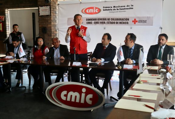 Sellan CMIC, Delegación Estado de México y Cruz Roja Toluca, importante convenio de trabajo