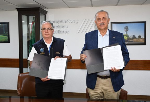 Firman convenio de colaboración aeronáutica gobierno Federal y GACM