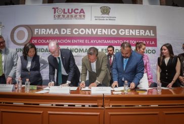 Firman convenio UAEMéx y Toluca que promueve el Servicio Social