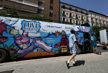 Bosska ofrece su arte a la manifestación LGTBIQ+ de Madrid