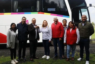 Recibe San Mateo Atenco un autobús más para movilidad social