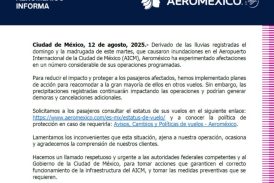 Aeroméxico exige acciones urgentes tras inundaciones en el AICM