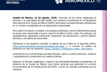 Aeroméxico exige acciones urgentes tras inundaciones en el AICM