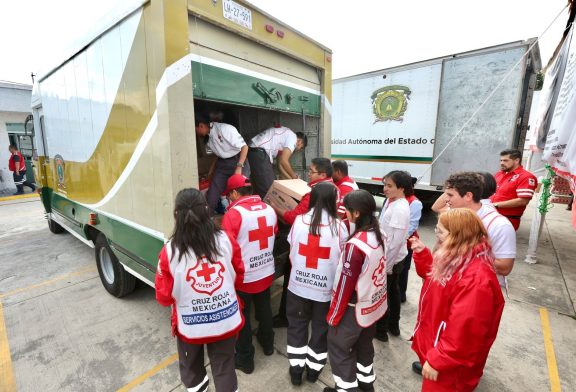 UAEMéx y Cruz Roja, apoyan a damnificados de Veracruz